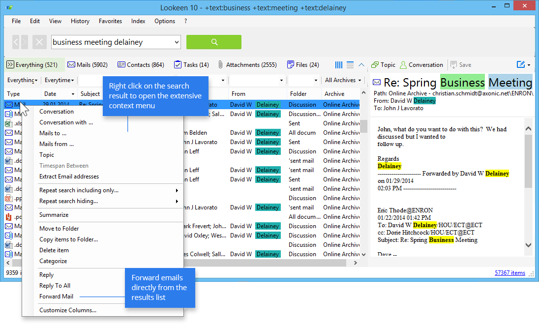 Outlook Search - Lookeen