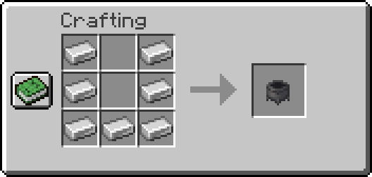 How to Craft and Use Cauldron in Minecraft