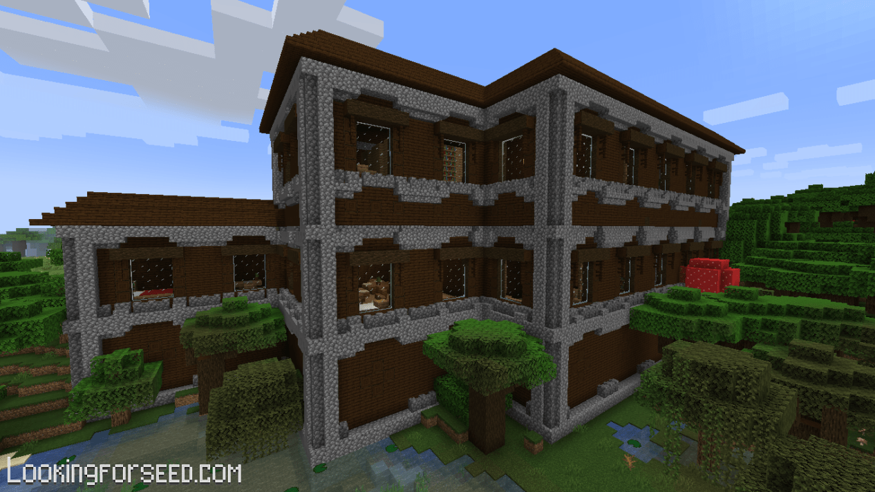 Woodland Mansion, 2 Pillager Outpost, Village, and More