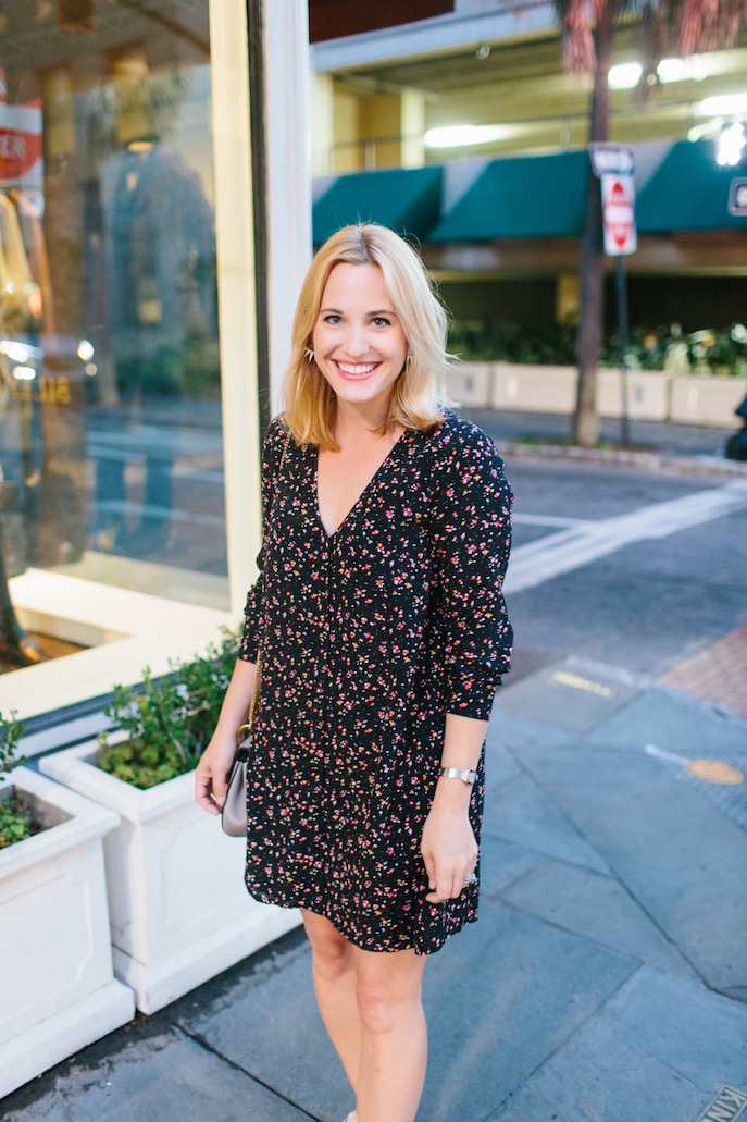 What I'm Wearing Fall Floral Dress Look Linger Love