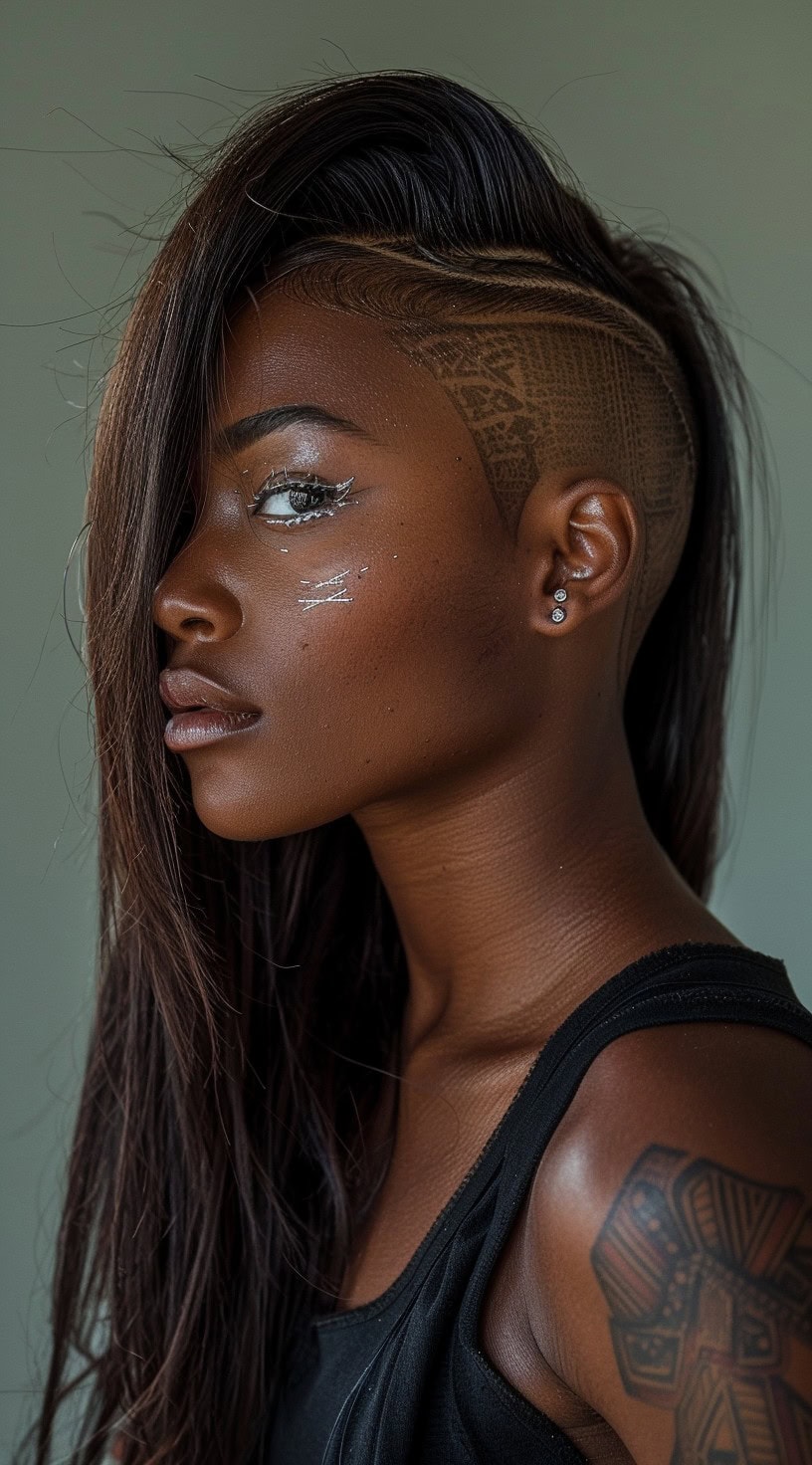 17 One Side Shaved Hairstyles for Black Women Bold and Beautiful Ideas