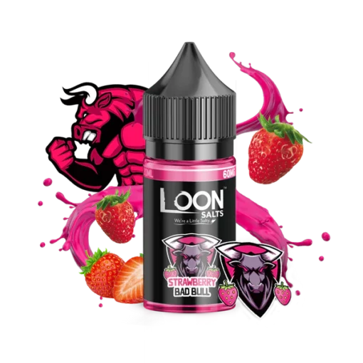 loon maxx zeronicotineloonsaltsbadbullstrawberry
