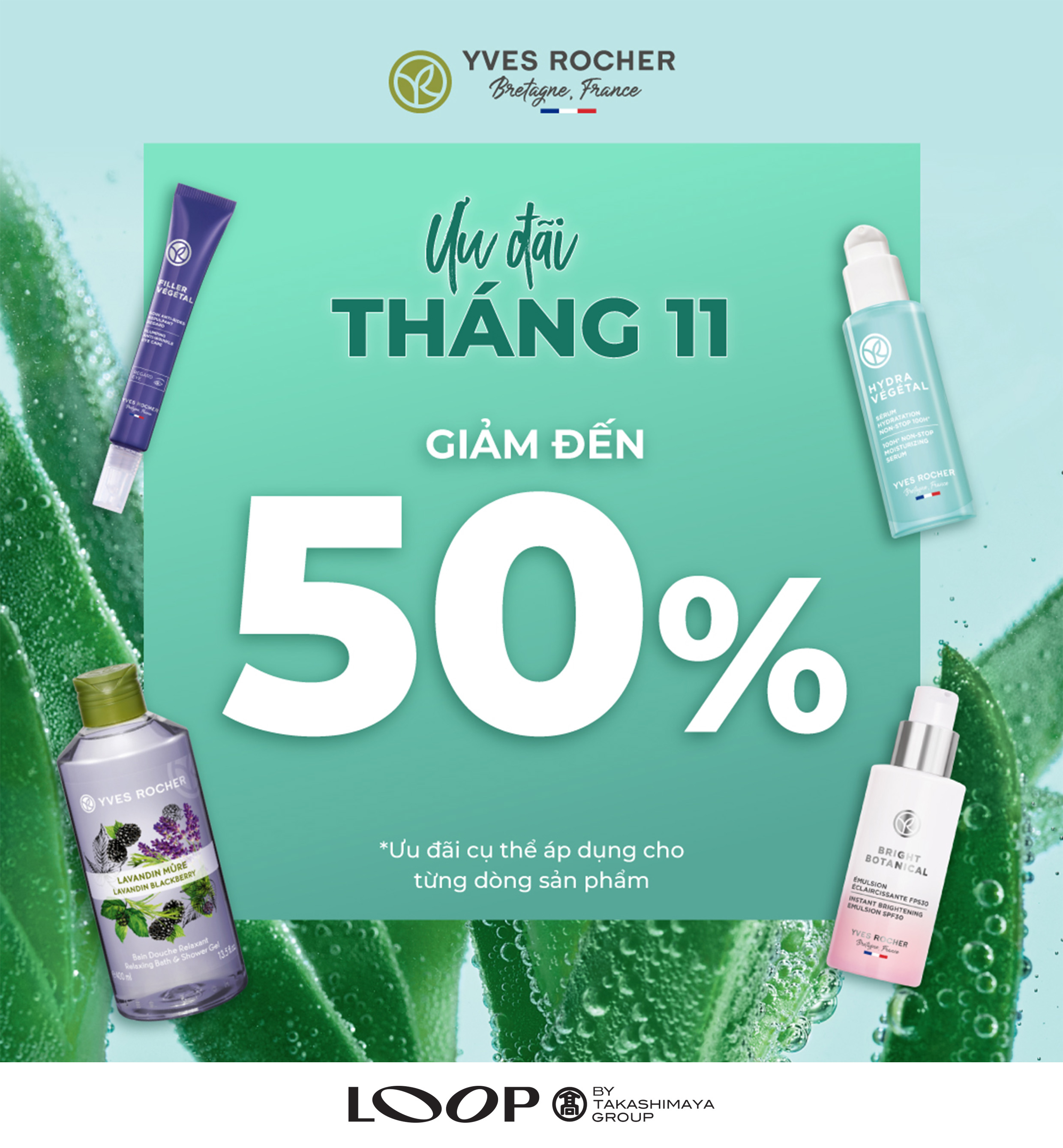 YVES ROCHER EXCLUSIVE PROMOTION UP TO 50 WITH SPECIAL GIFTS