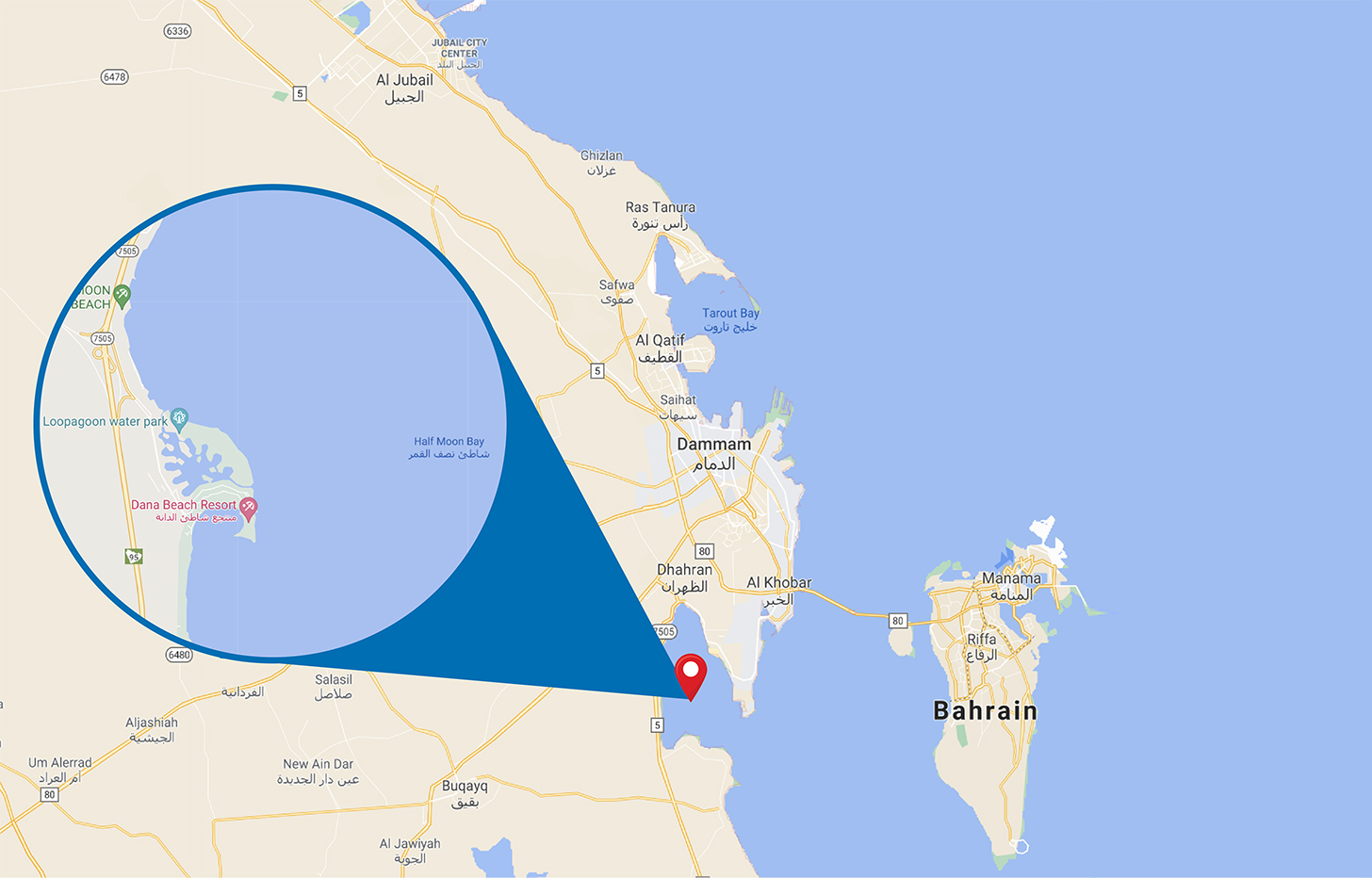 Directions Loopagoon Water Park Al Khobar, Saudi Arabia