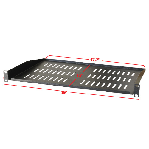 1U Server Tray Cantilever Rack Vent Loop Alloy