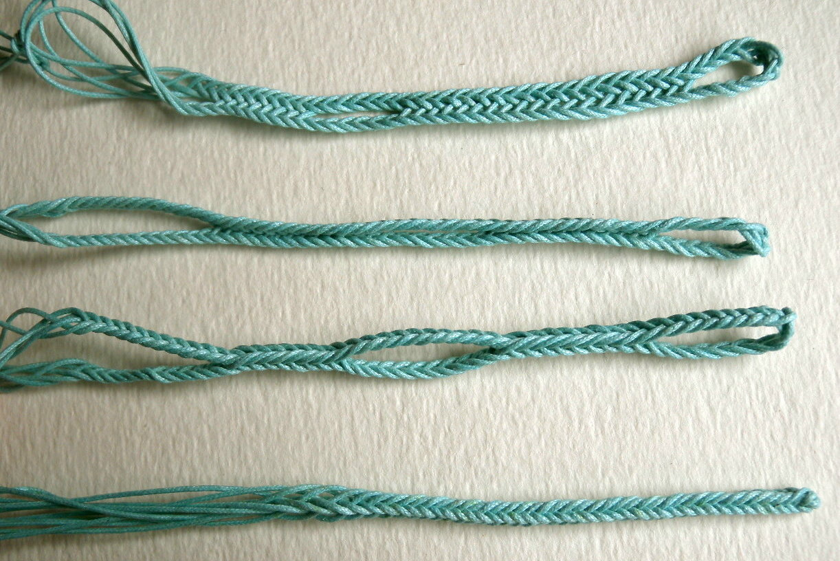 Waxed thread Loop Braiding