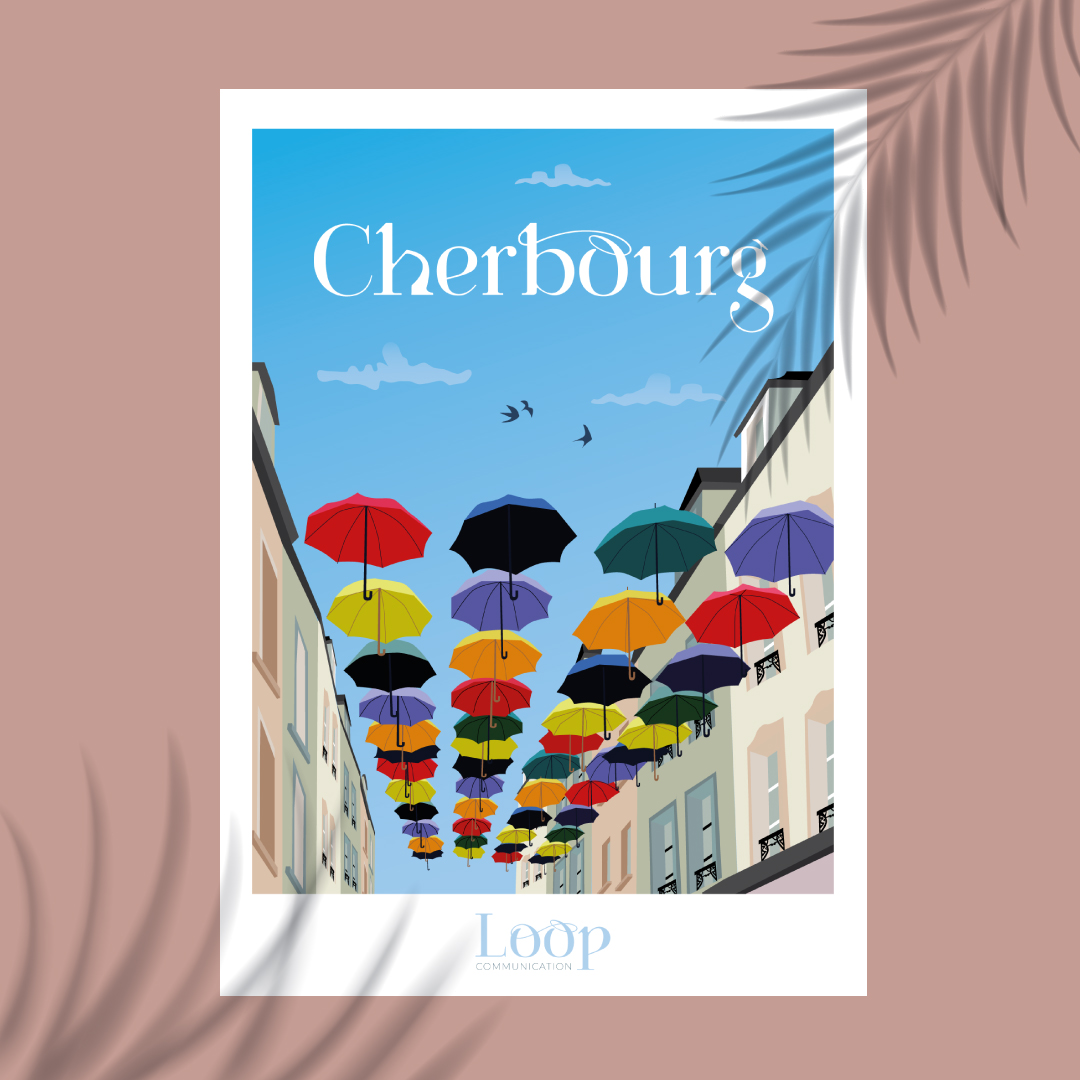 Affiche Cherbourg Loop Communication