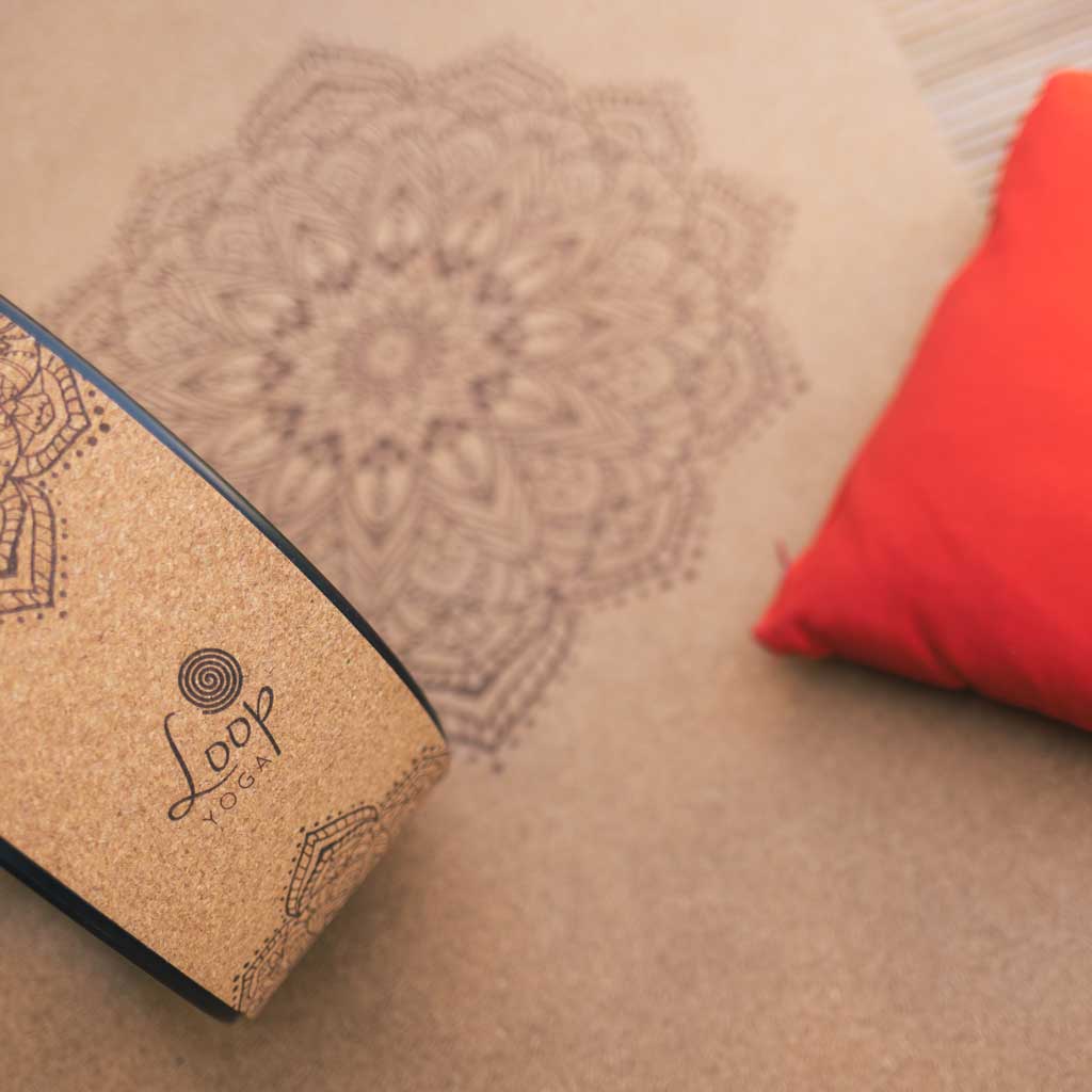 Gaia Set Yoga Cork Mattress & Yoga Wheel LoopYoga