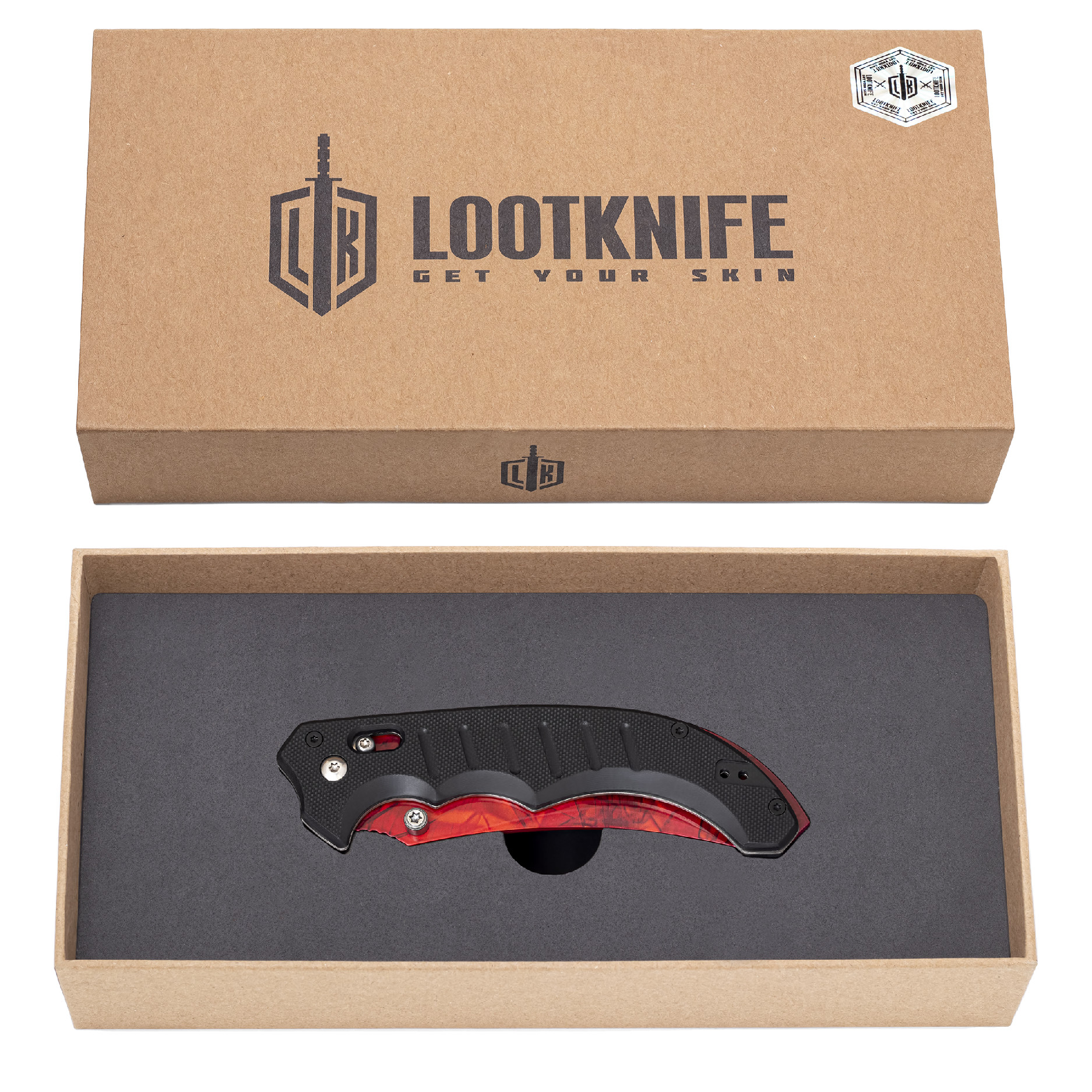 Flip knife Ruby Real CS2 custom made IRL by LootKnife