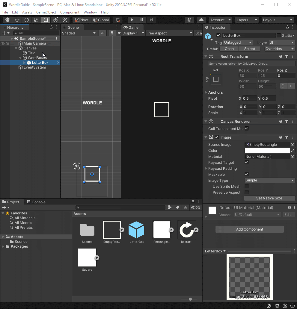 Build Your Own Wordle in Unity (How to Make Wordle Part 1) LootLocker