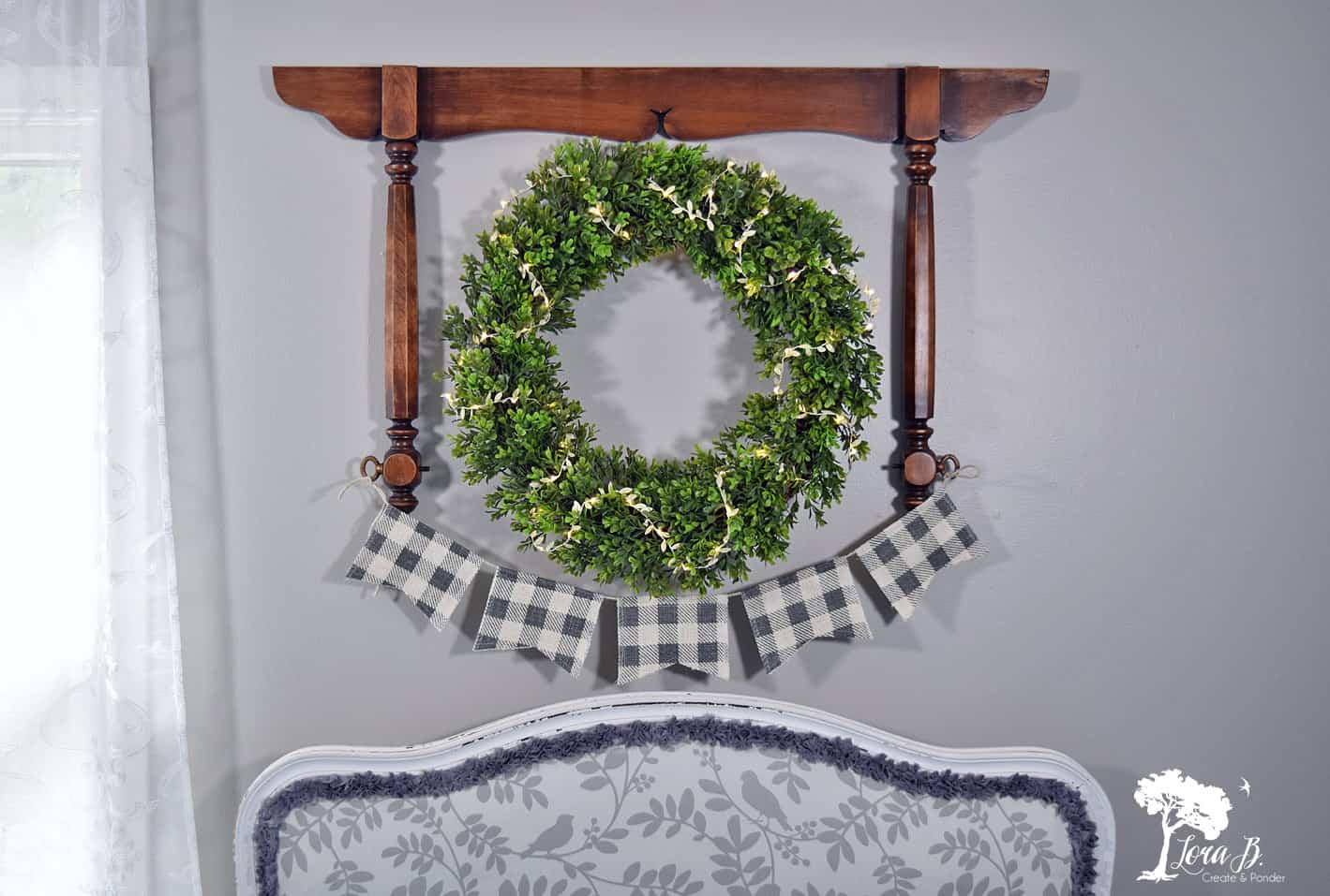 Dresser Mirror Harp Repurpose Lora BloomquistCreate & Ponder