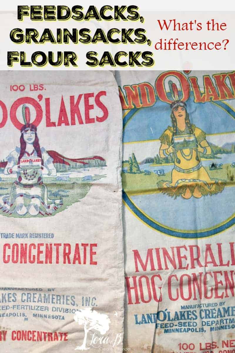 Feedsacks, Flour Sacks, or Grain Sacks? Is There A Difference? Lora
