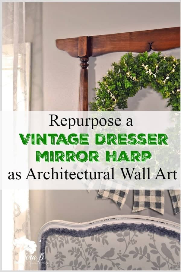 Repurposed Dresser Mirror Harp Lora BloomquistCreate & Ponder