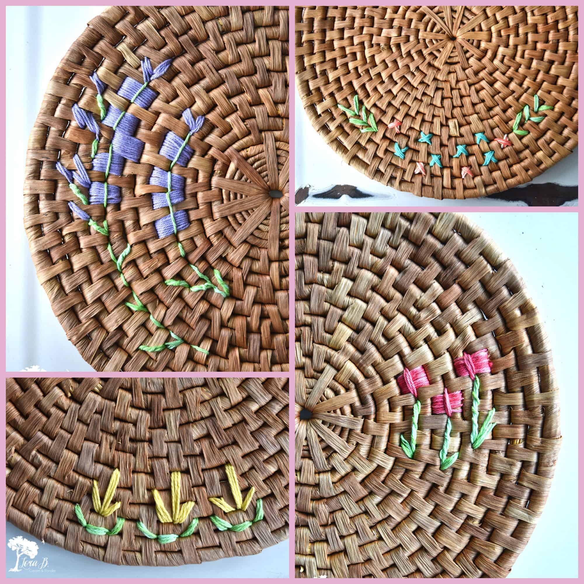 DIY VintageInspired Fiber Placemats Lora BloomquistCreate & Ponder