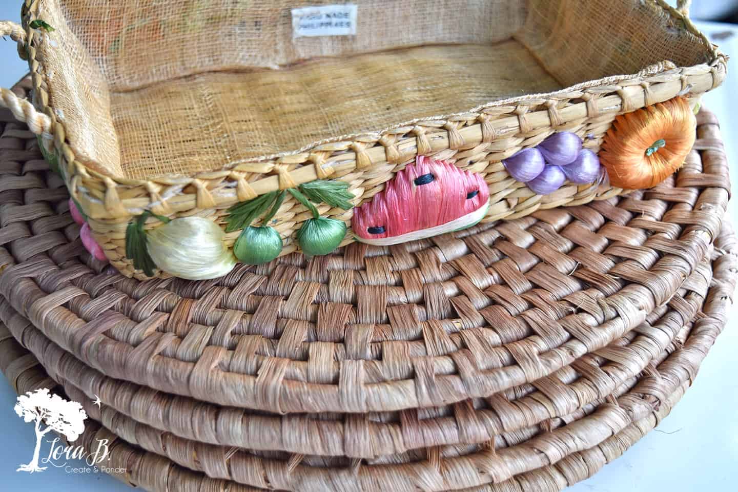 DIY VintageInspired Fiber Placemats Lora BloomquistCreate & Ponder