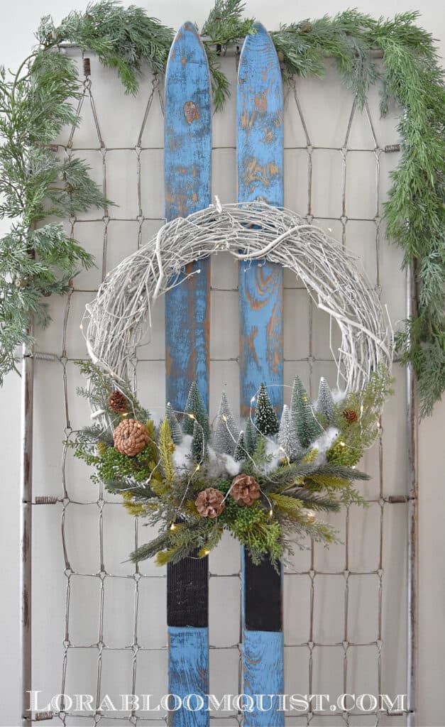 Bottle Brush Tree Winter Wreath How To Lora BloomquistCreate & Ponder