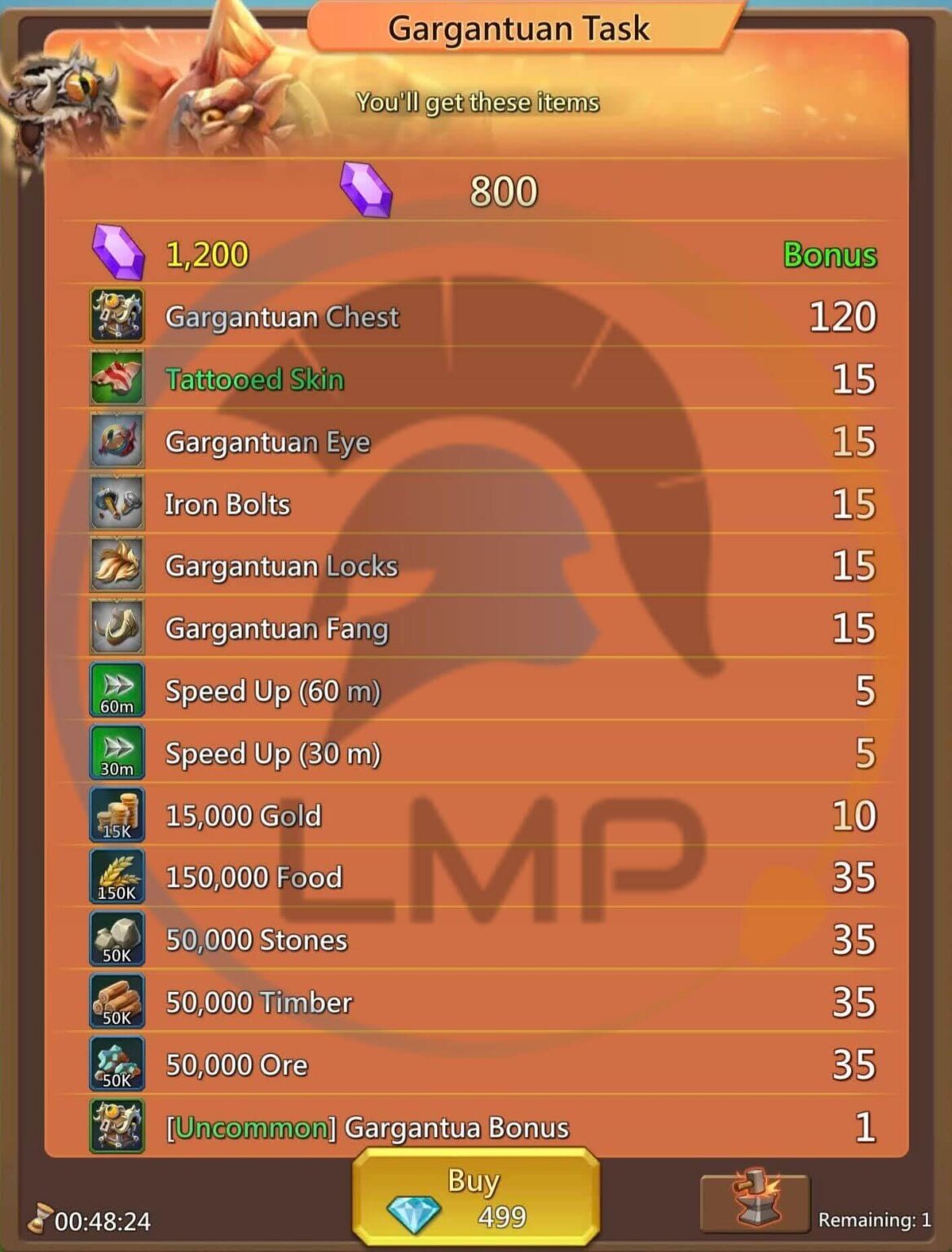 Gargantuan Task Pack Lords Mobile Lords Mobile Pro