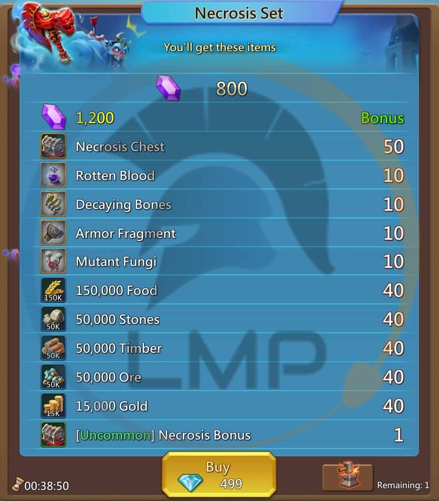 Necrosis Set Pack Lords Mobile Lords Mobile Pro