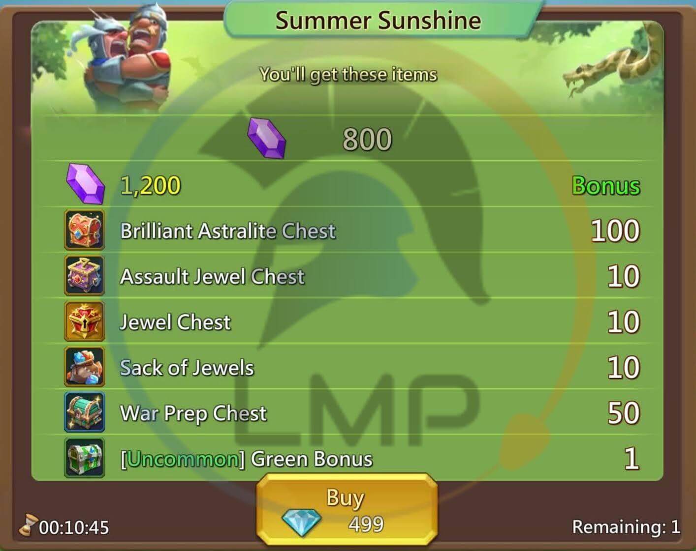 Summer Sunshine Pack Lords Mobile Lords Mobile Pro