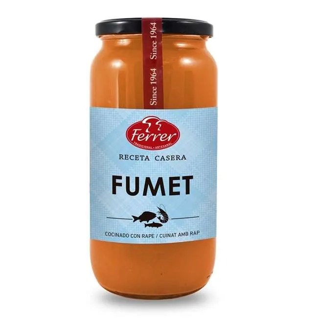 Visbouillon "fumet" Ferrer Paella maken Lo Rebost (Leuven)