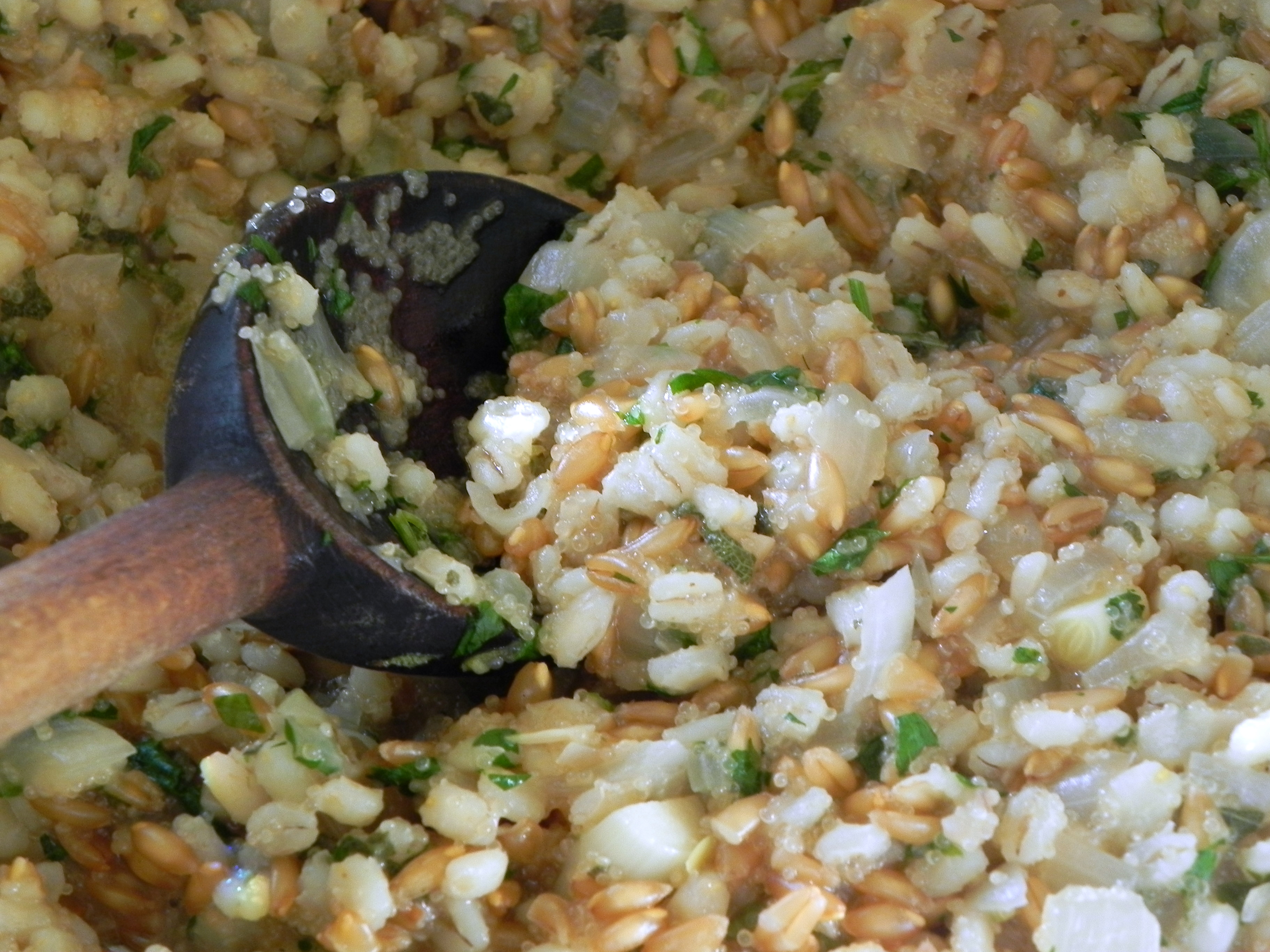 Farro, Barley and Amaranth, RisottoStyle