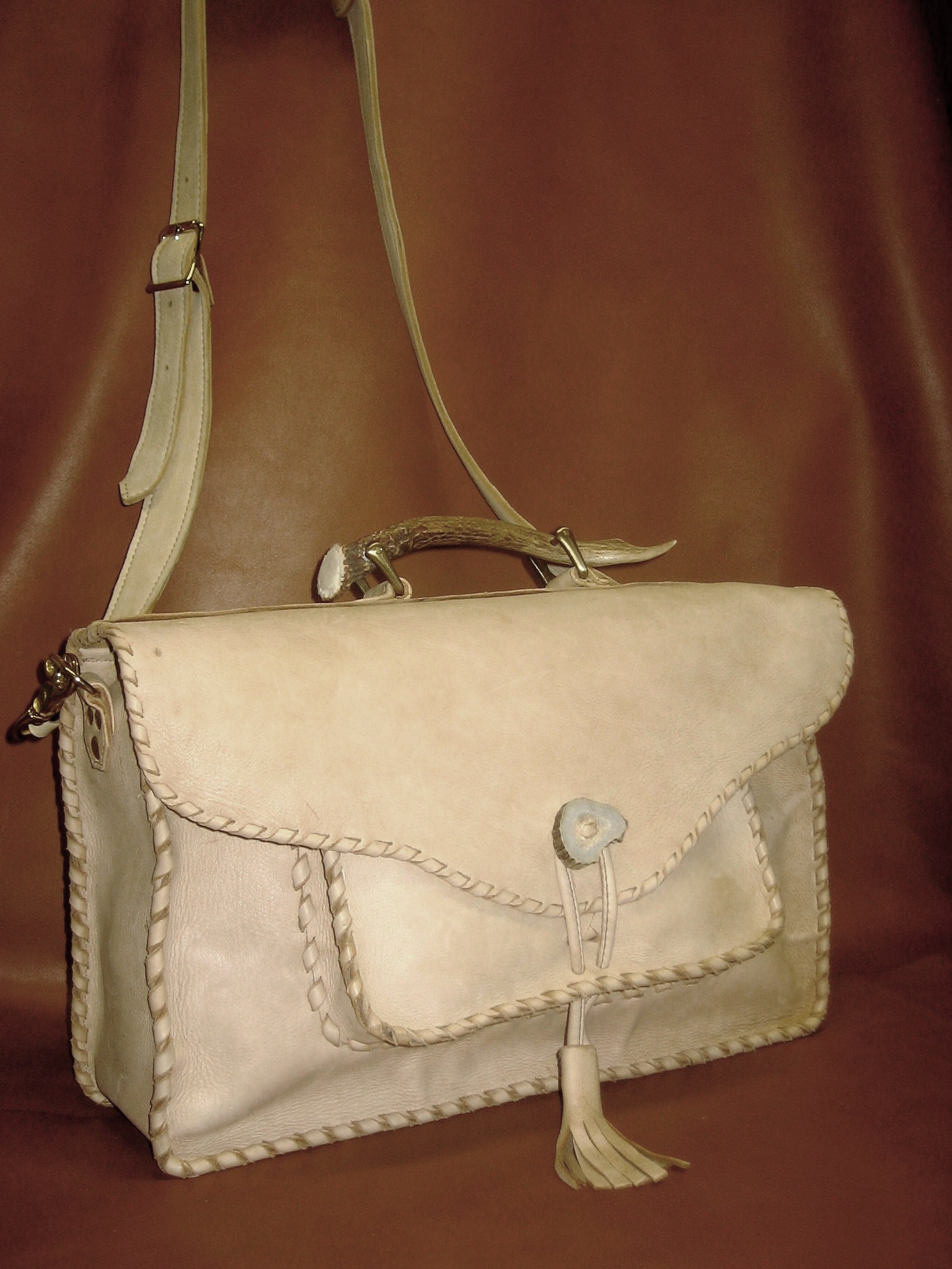 Antler and Genuine leather briefcases and messenger bag with a leather