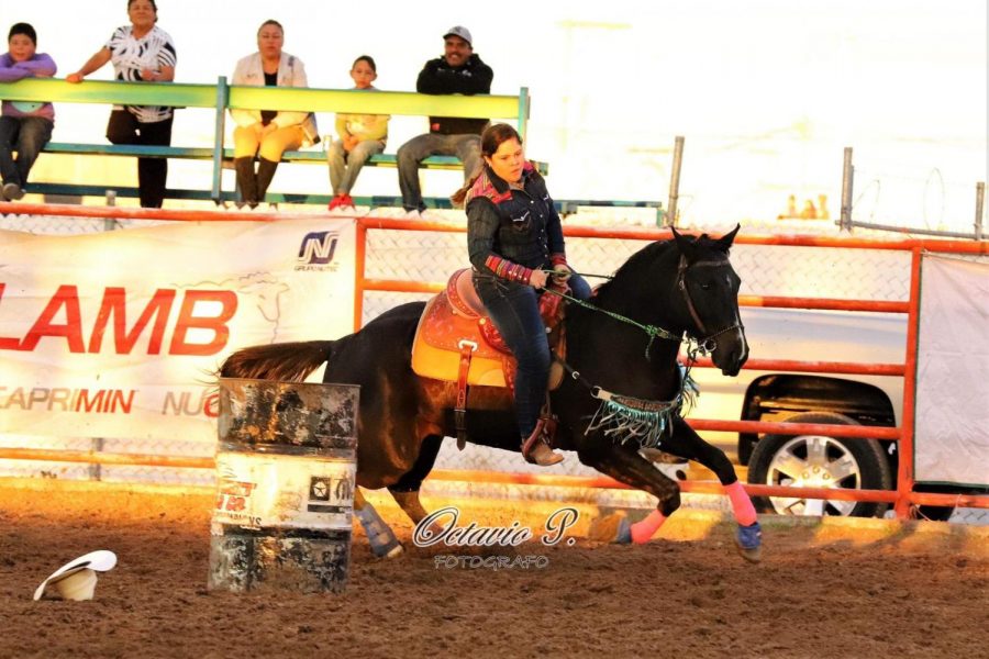 Barrel racing junior; Alexis Diaz The Prax