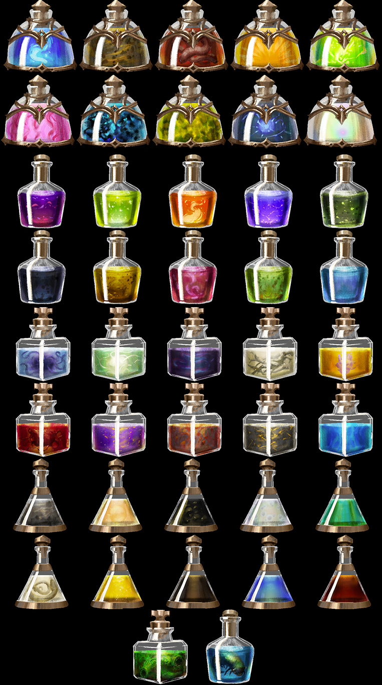 Fantasy Art Potions Set 4 Lore Wise Games Fantasy Stock Art