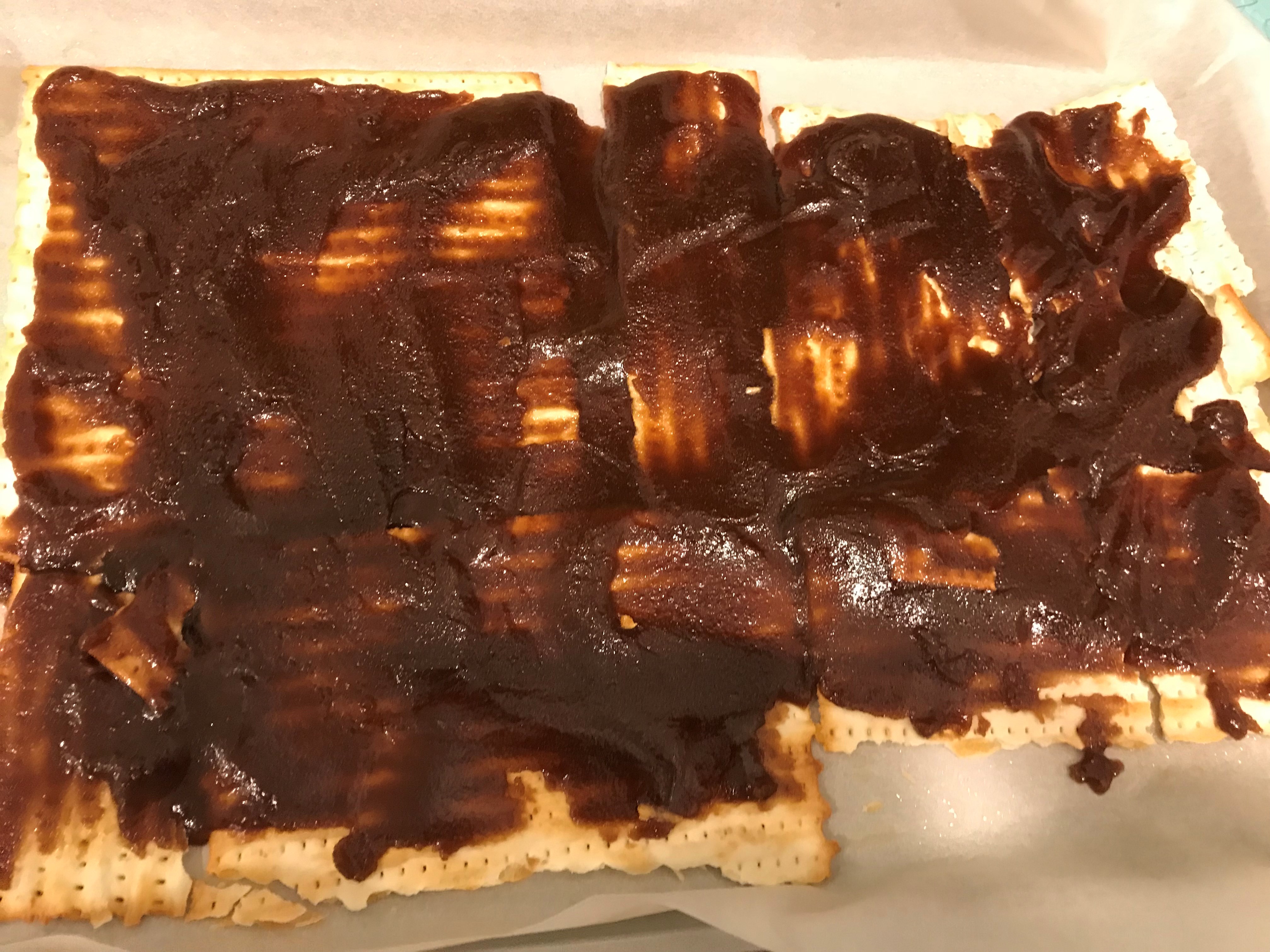 Chocolate Toffee Matzo Bark for Passover Glutenfree Vegan From