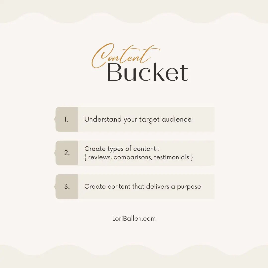 Content Buckets 23 Awesome Ideas To Inspire You Lori Ballen