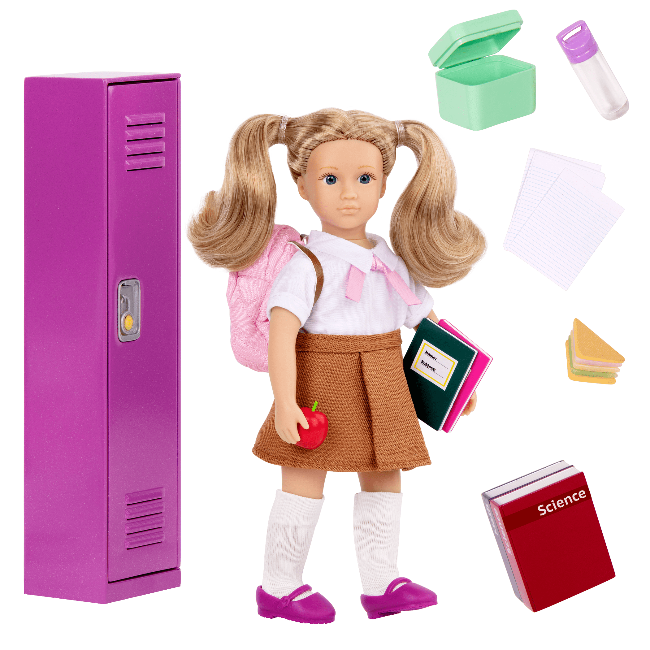 Alina's School Locker Set 6inch Doll & Accessories Lori
