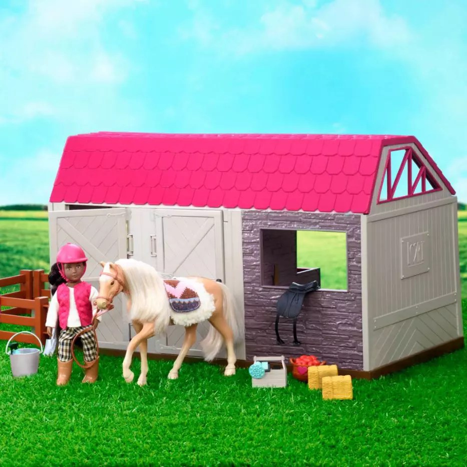 Horse Haven Toy Horse Stable & Accessories Lori