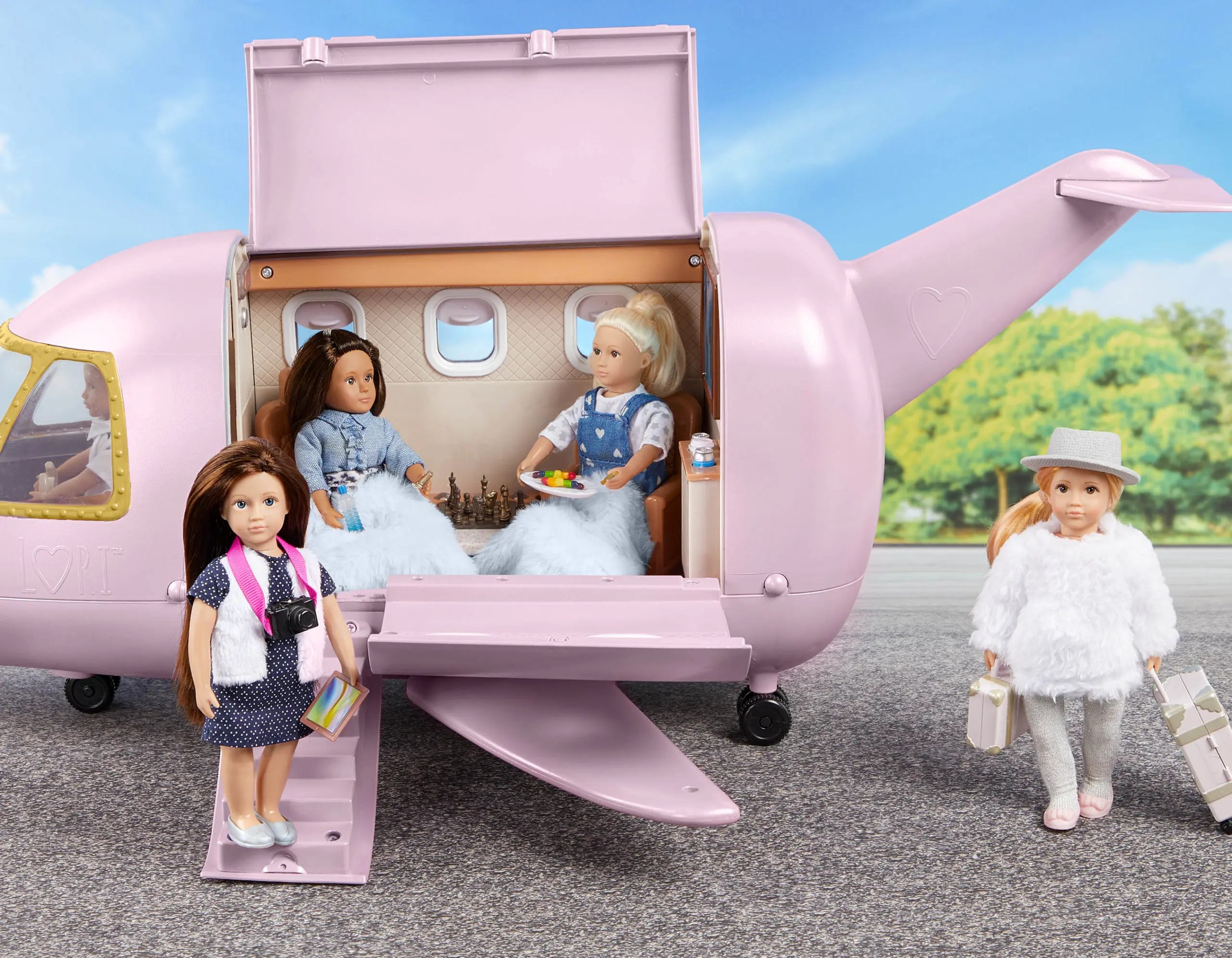 Luxury Jet Airplane & Accessories for 6inch Dolls Lori