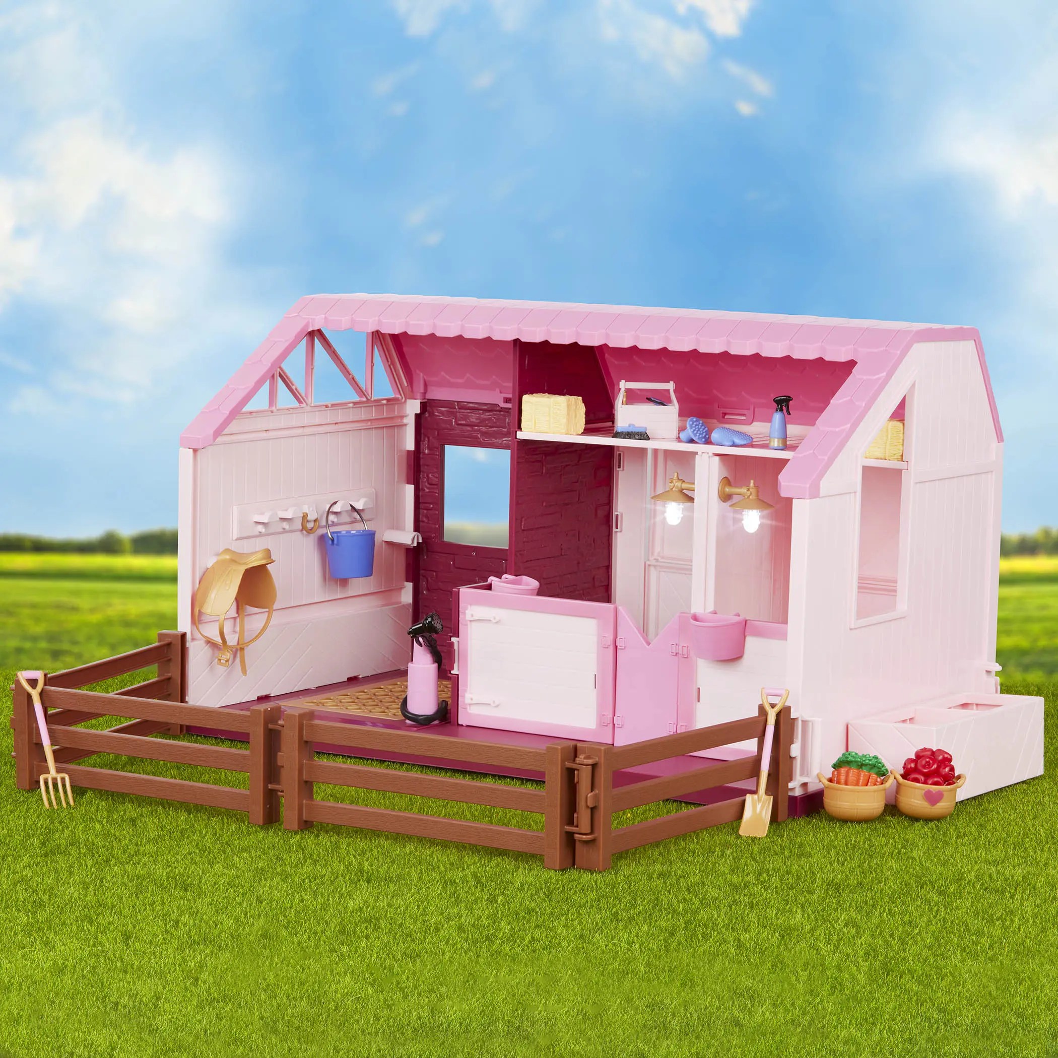 Philippa's Horse & Stable Set Mini Doll Playset Lori