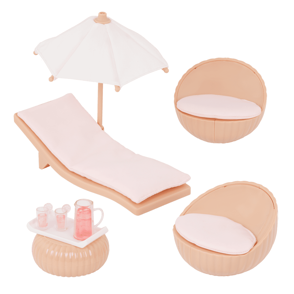 Marina's Terrace Set 6inch Doll & Dollhouse Furniture Lori