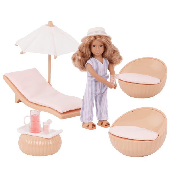Marina's Terrace Set 6inch Doll & Dollhouse Furniture Lori