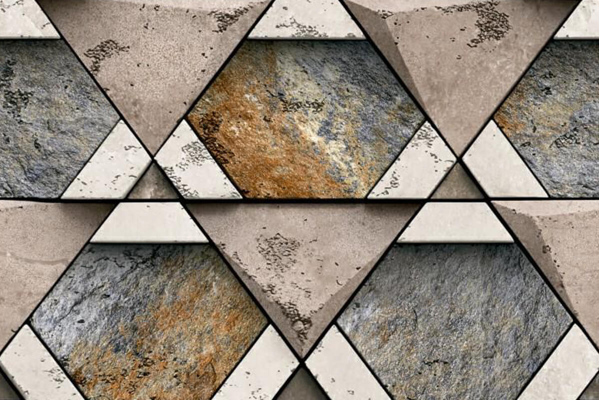 Triangle pattern 3d elevation tiles Lorison Tiles LLP