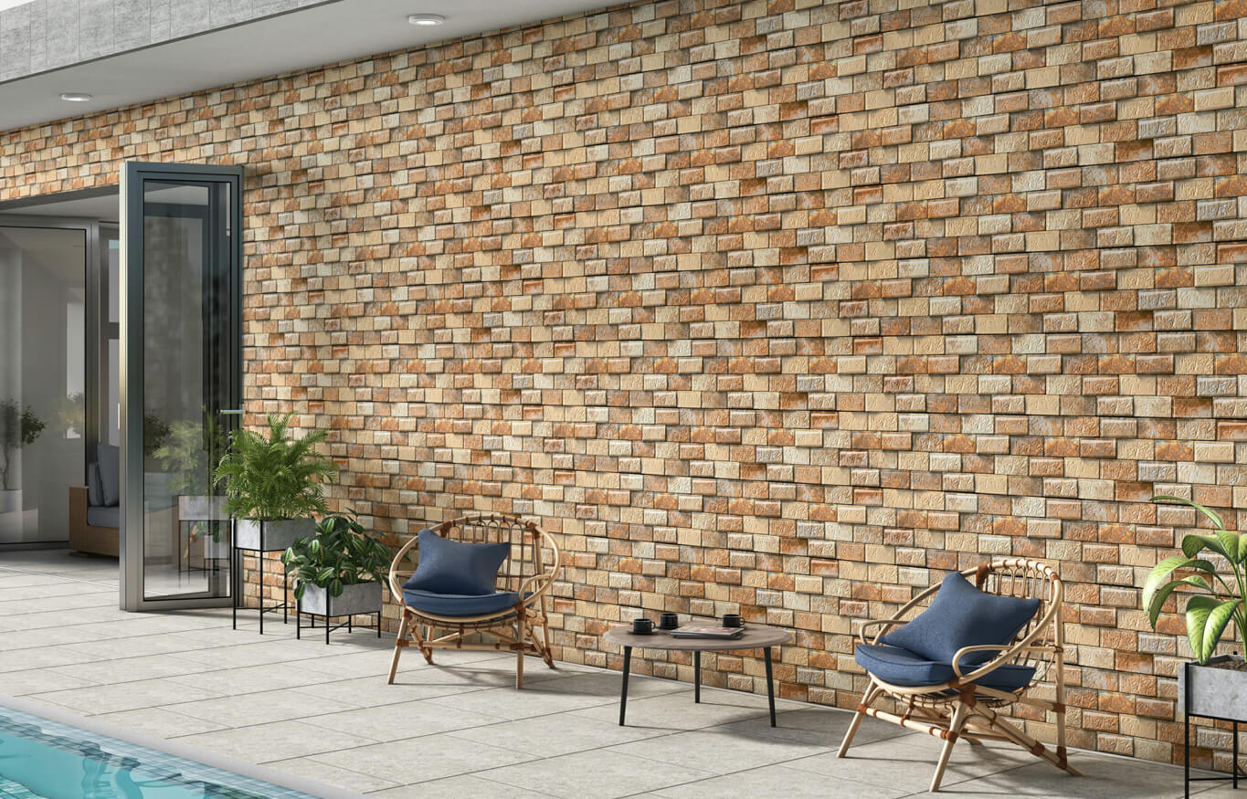 Elevation wall tiles for outdoor area Lorison Tiles LLP