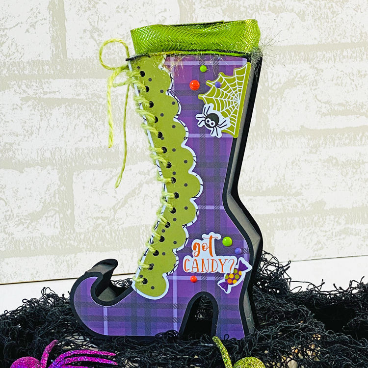 3D Halloween Witch Boot 2 Tutorial Lori Whitlock