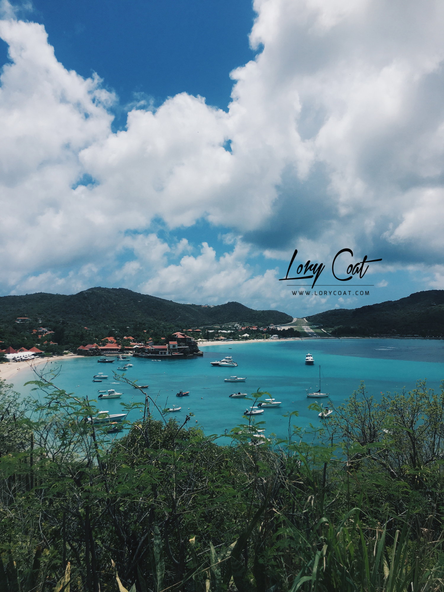 La baie de St Jean à SaintBarth Lory Coat