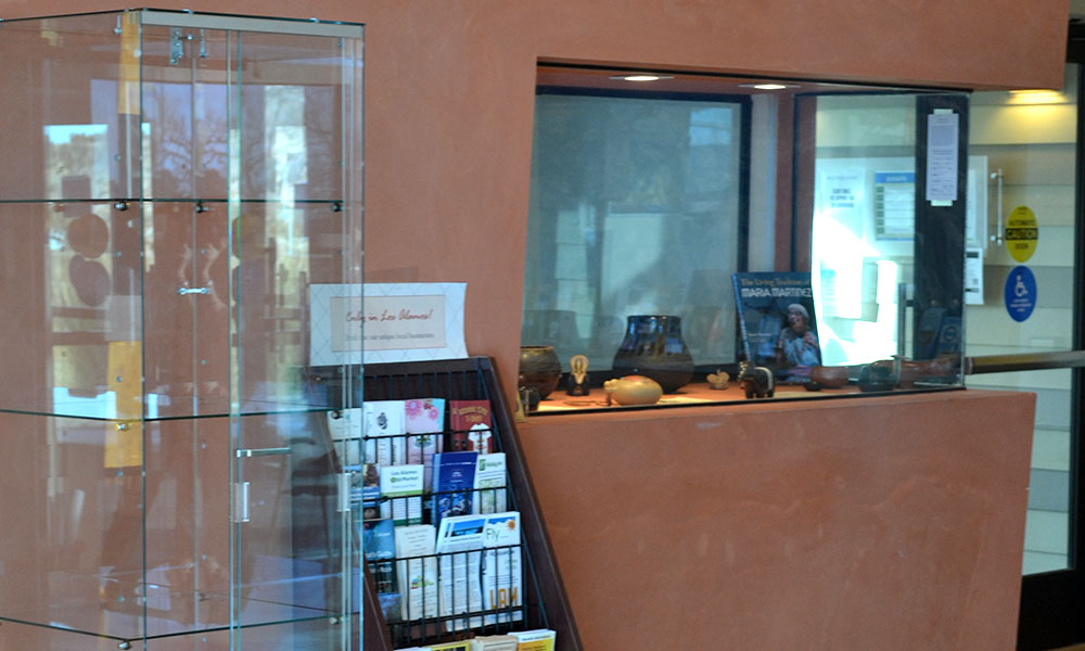 Business Display Case Installed at White Rock Visitor Center Los Alamos Commerce & Development