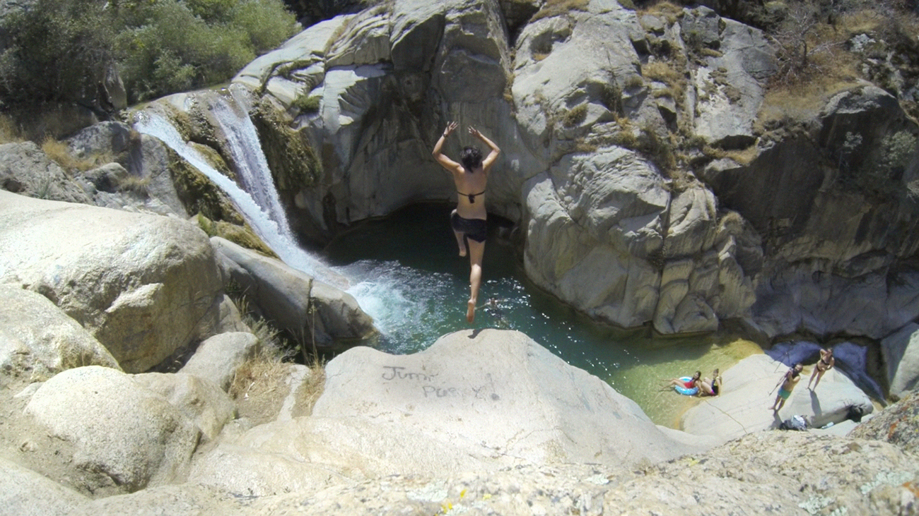 Los Angeles Swimmin Tule River Cliff Jumping 8 10 13