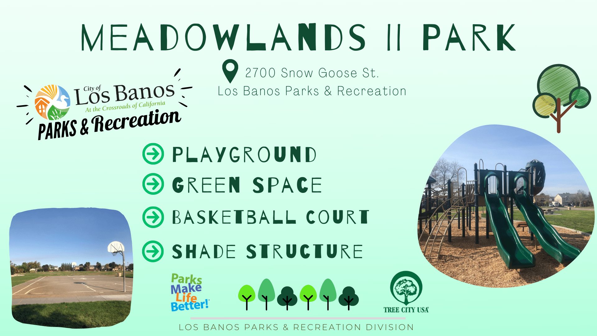 Parks & Recreation Department City of Los Banos