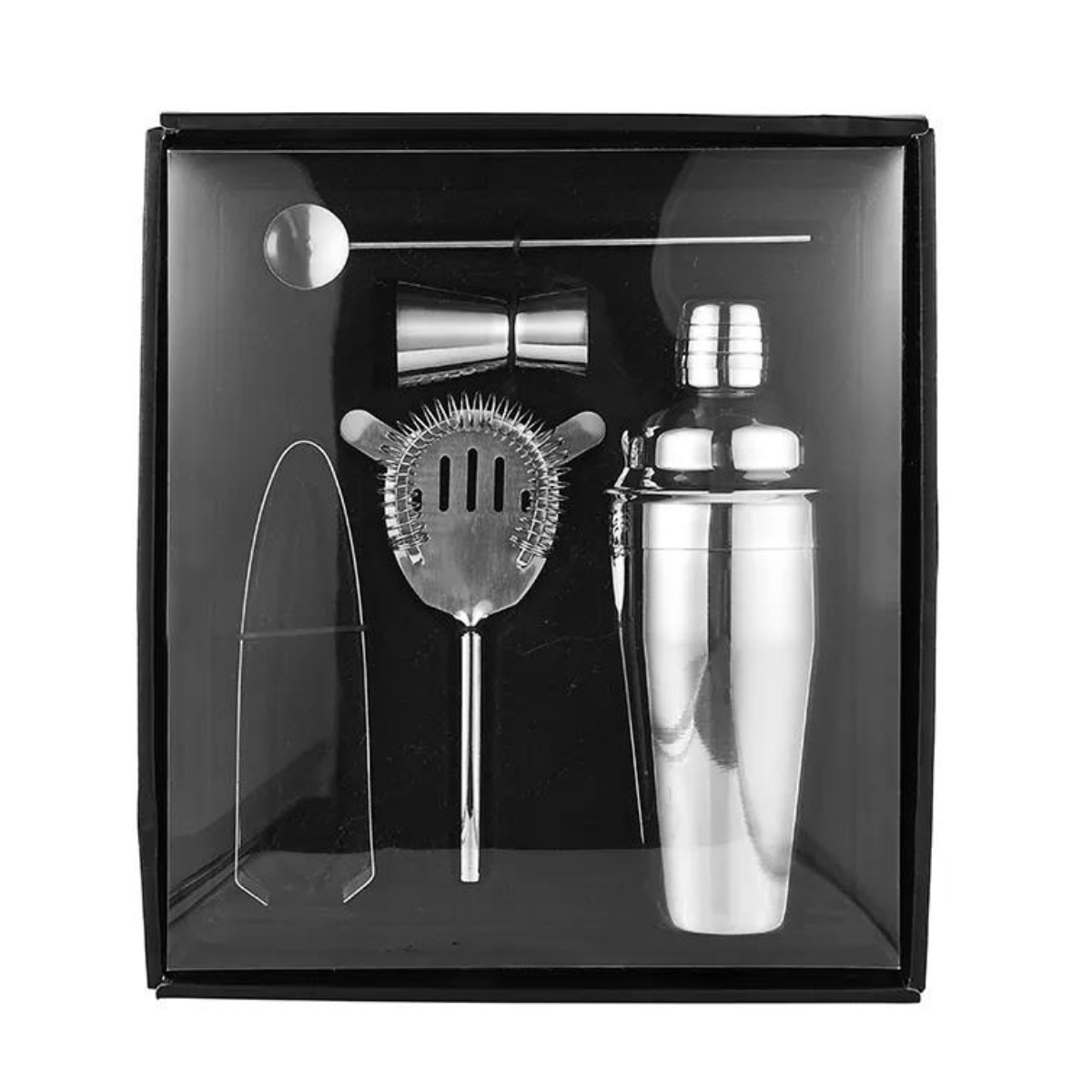 Juego Coktelera Bartender Shaker Acero Inoxidable Los Dominios de Baco