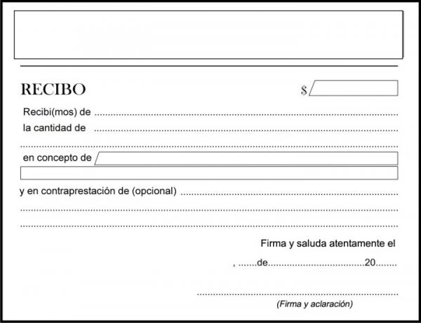 Ejemplos de recibo de dinero LosEjemplos