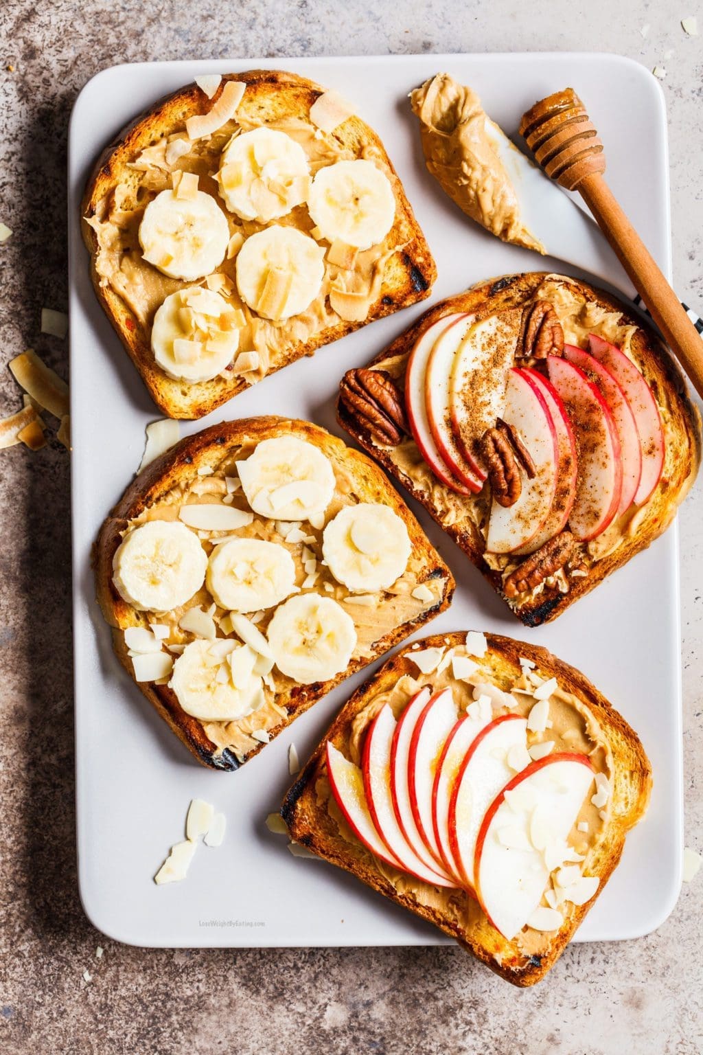 Low Calorie Almond Butter Toast Lose Weight By Eating