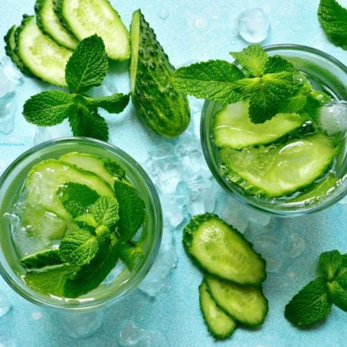 Low Calorie Cucumber Mint Water for Weight Loss Lose Weight By Eating