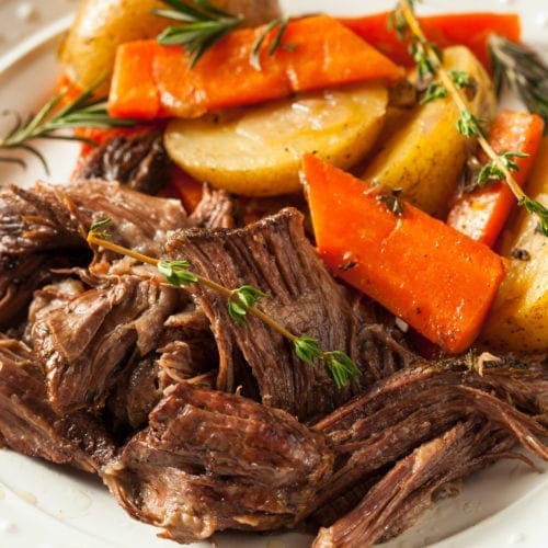 Slow Cooker Pot Roast Recipe {LOW CALORIE} Lose Weight By Eating