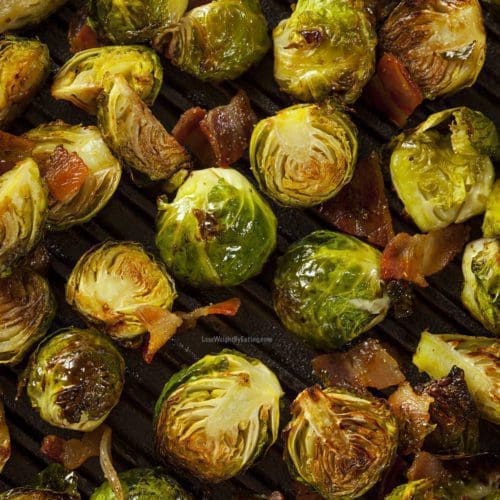 Low Calorie Sautéed Brussels Sprouts with Bacon Lose Weight By Eating