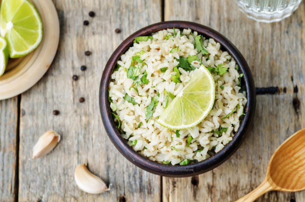Low Calorie Cilantro Lime Rice Recipe {Just 115 Calories}